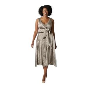 Lida Baday Formal / cocktail Dress luxurious blend silk polyester&cotton Size 12